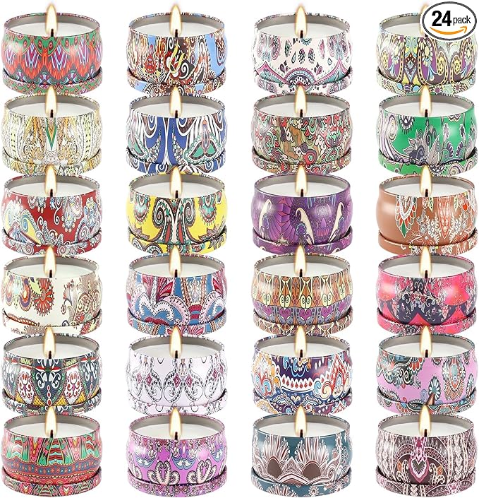 Howemon 24 Pack Scented Candles Set by Howemon