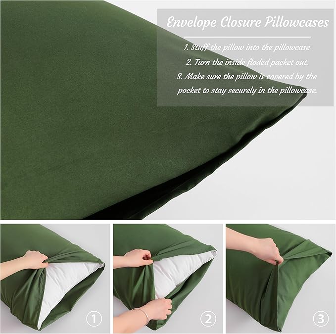 NTBAY King Pillow Cases Set of 2, 2 Pack Brushed Microfiber 20x36 Pillow Cases - Image 4