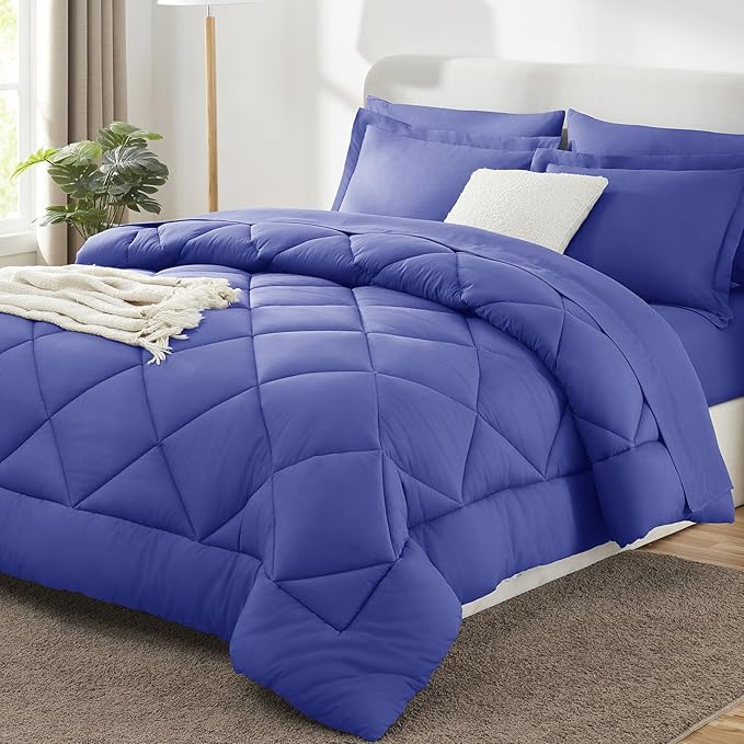 CozyLux Queen Comforter Set Very Peri by CozyLux