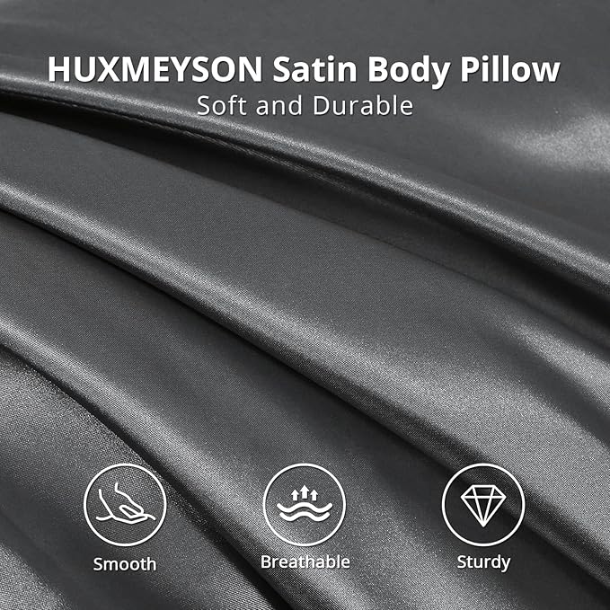 HUXMEYSON Body Pillow with Satin Pillowcase, Body Pillow - Image 3