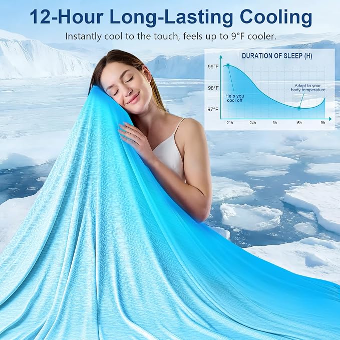 KMUSET Cooling Blanket Twin XL, Double Sided Summer Cooling Blankets - Image 2