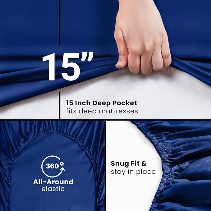 Utopia Bedding Queen Fitted Sheet - Image 3