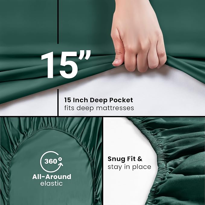 Utopia Bedding Queen Fitted Sheet - Image 3