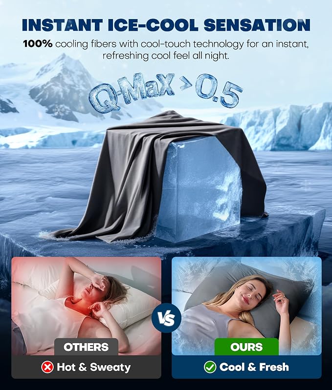 Ultra-Chill Cooling Pillowcase Set of 2 - Image 2