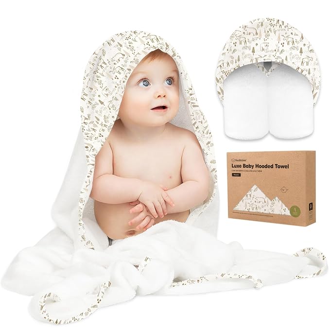 KeaBabies Hooded Baby Towel for Newborn by KeaBabies