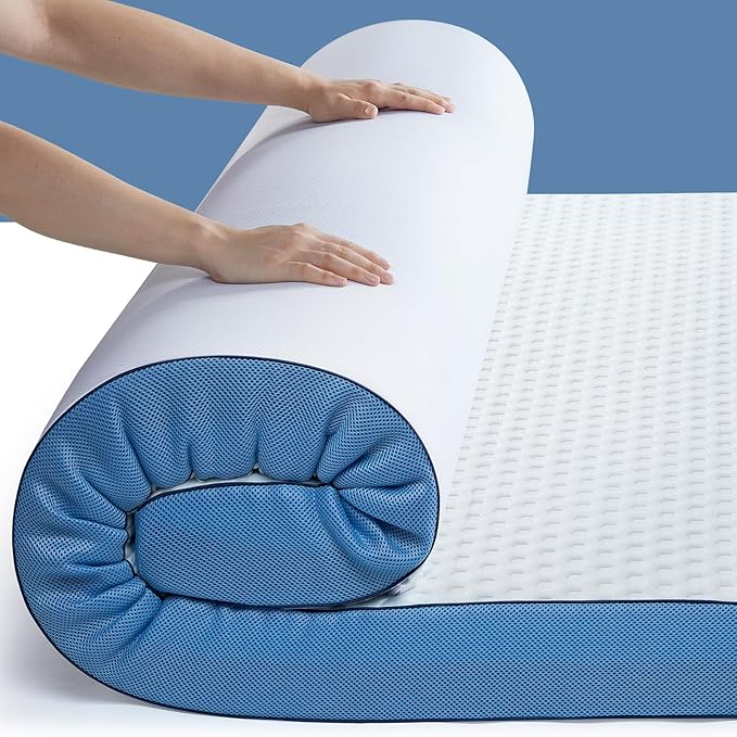 PERLECARE 3 Inch Firm Mattress Topper Twin XL, Cooling Gel-Infused & Bamboo - Image 8