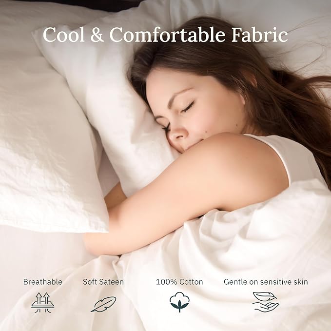 California Design Den Flat White King Sheets Only - Image 6