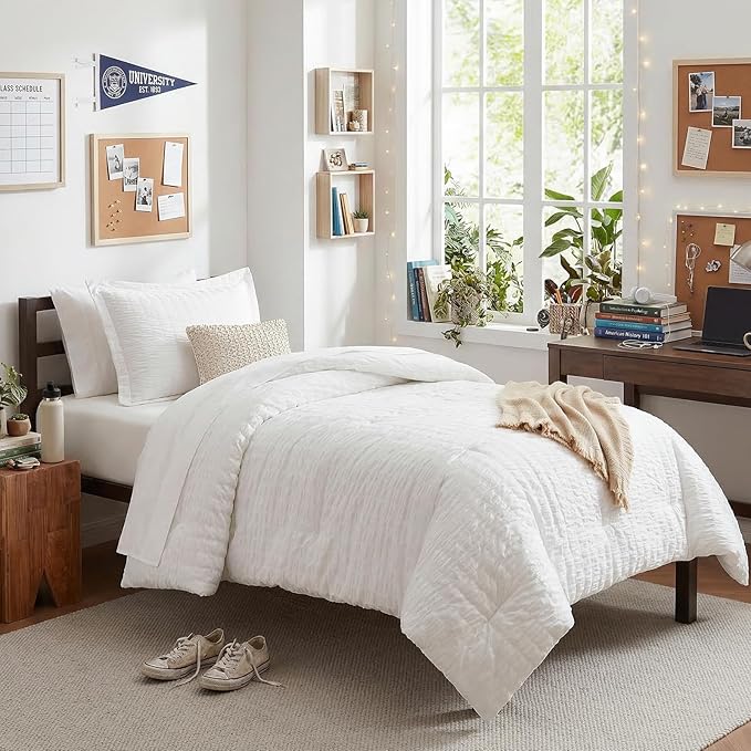 CozyLux Twin XL Seersucker Comforter Set by CozyLux