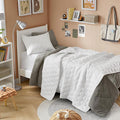 Comfort Spaces Twin Quilt Set Modern Reversible Ogee Coverlet Twin Bedding Set by ComfortSpaces