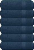 GLAMBURG Ultra Soft 6-Piece Hand Towel Set 16x28-100% Ringspun Cotton by GLAMBURG