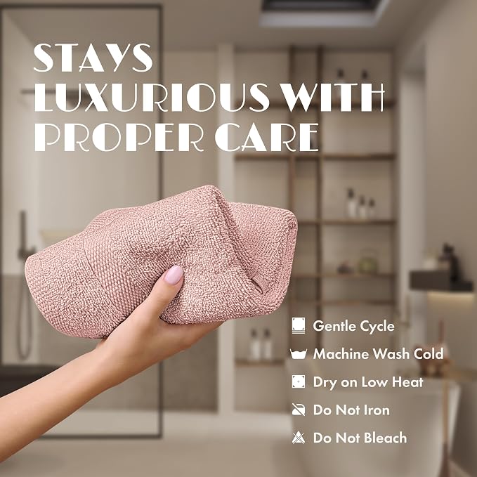 White Classic Pink Washcloths Set - Image 6