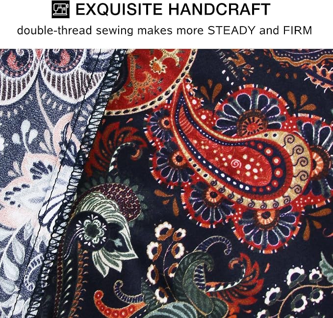 MANSPHIL Purple Paisley 100% Silk Pillowcases King Size, Bohomian Brown Floral - Image 6