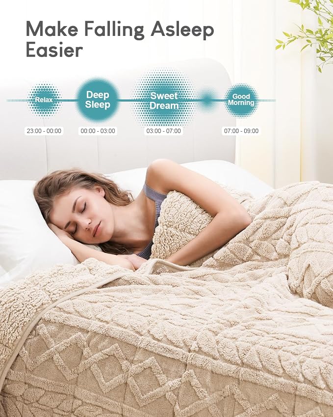 Cottonblue Jacquard Weighted Blanket 15 lbs - Image 2