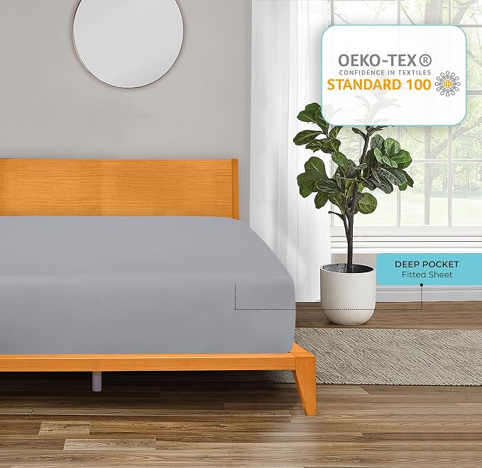 Royale Linens Fitted Sheet Queen - Image 7