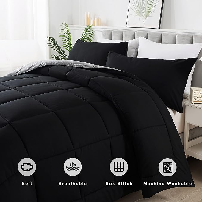 DOWNCOOL Queen Comforter Set -All Season Bedding Comforters Sets - Image 3