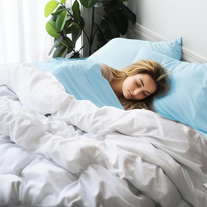 Bamboo Viscose Flat Sheets Only, Sateen Weave Full Size Flat Sheet Only - Image 6