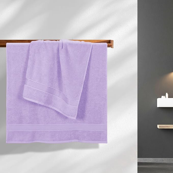 BELZZI Home Ultra Soft 4 Pack Oversized Bath Towel Set 27x54, Cotton Compact - Image 3
