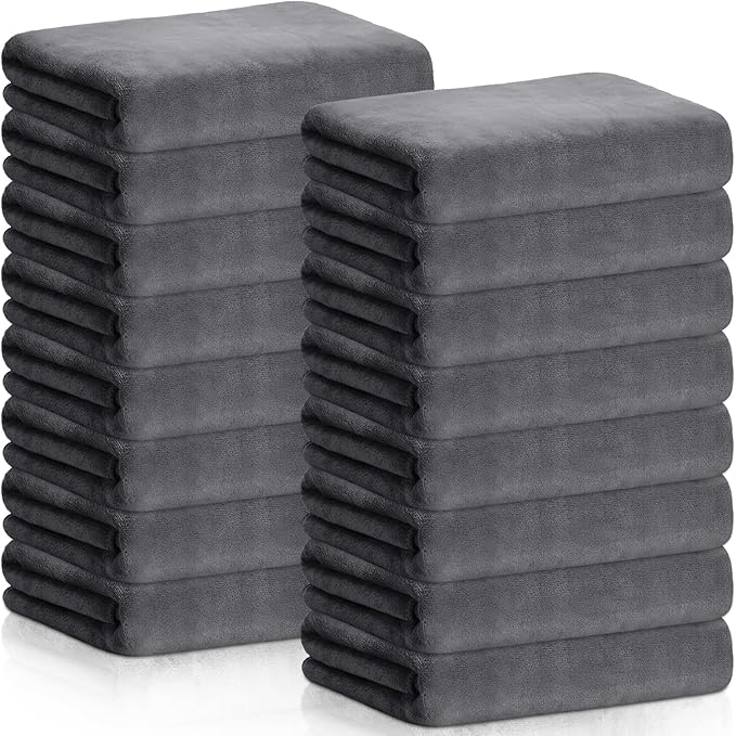 SmoothNovelty 16 Pack Microfiber Bath Towels Bulk 27'' x 60'' Oversized Beach by SmoothNovelty