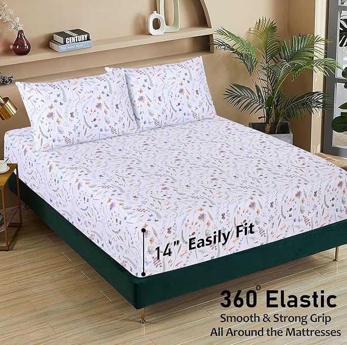 RUVANTI 100% Cotton Sheets – California King Percale Bedding, Cooling & - Image 4