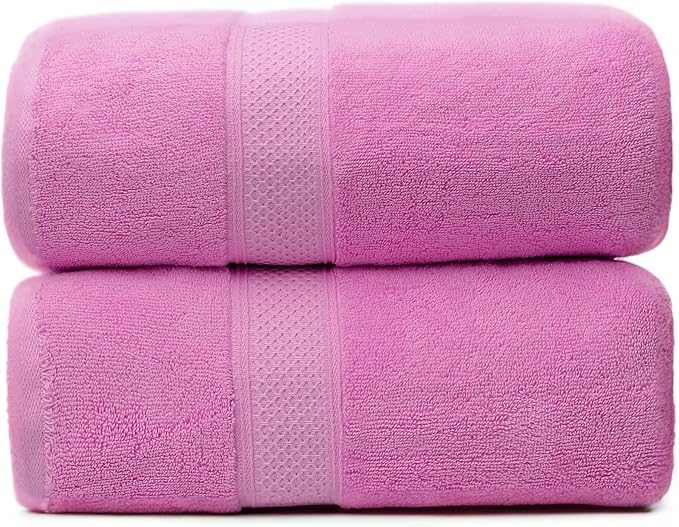 Fluffy Cotton Bath Towels Set800G, 2-Piece Set, Thickened and Enlarged by Weierduosi