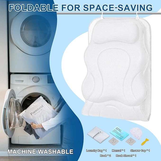 Poemland Full Body Bath Pillow for Tub - Image 5