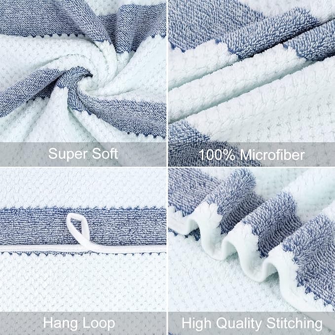 JML Microfiber Bath Towels, Bath Towel 2 Pack, Super Absorbent and Fast Drying - Image 4