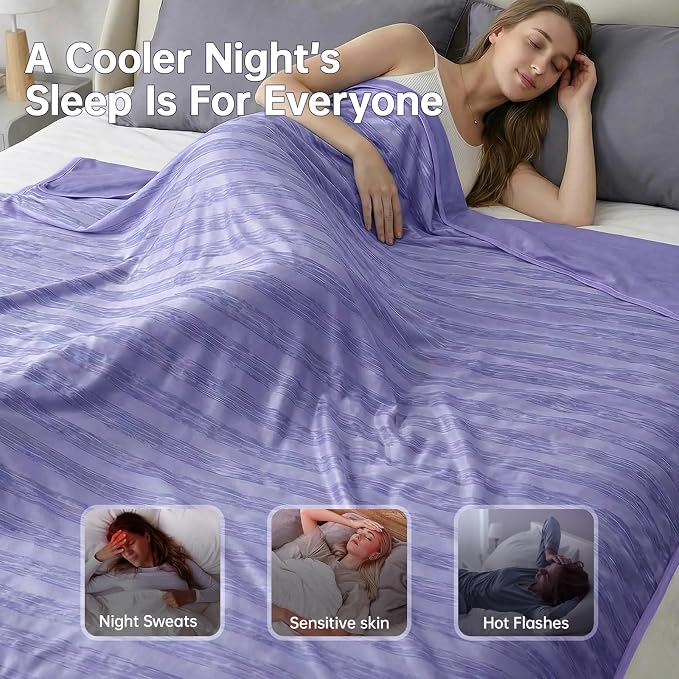 Guohaoi Cooling Blankets for Hot Sleepers, Arc-Chill Q-Max >0.5 Cool Fiber - Image 2