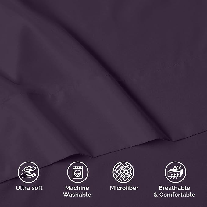 Luxury Flat Sheet on Amazon Elegant Comfort Wrinkle-Free 1500 Premier Hotel - Image 8