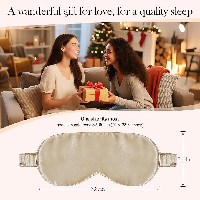 SilkDream 100% Mulberry Silk Sleep Mask Eye Mask - Image 6