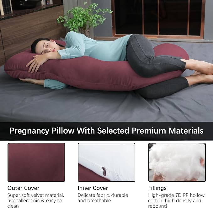 MOON PARK Pregnancy Pillows for Sleeping - Image 3