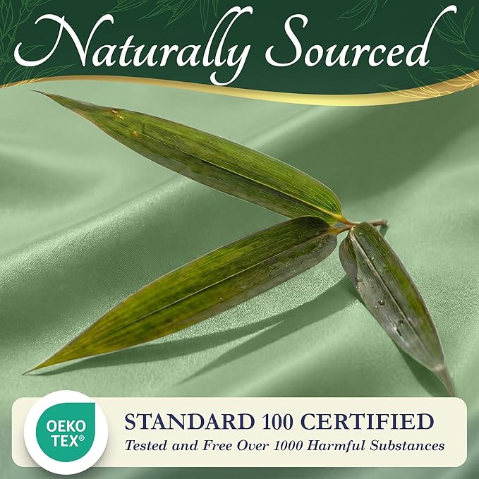 DECOLURE 100% Viscose Derived from Bamboo Sheets Twin Size - Image 7