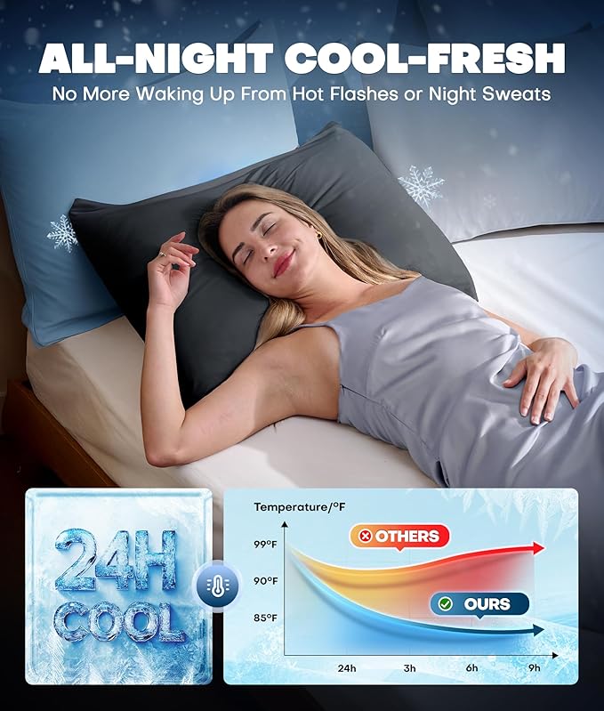 Ultra-Chill Cooling Pillowcase Set of 2 - Image 3