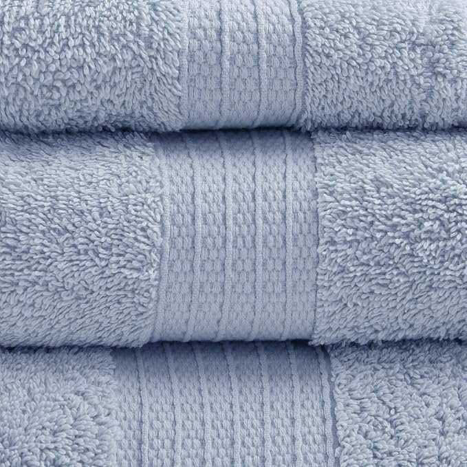 Madison Park Organic 100% Cotton Bathroom Towel Set, Hotel & Spa Quality Highly - Image 3