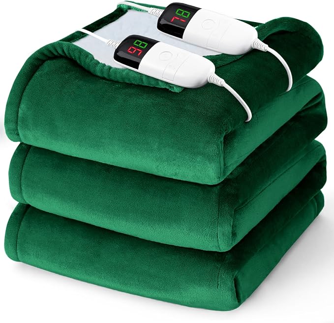 Heated Electric Blanket Queen Size by BOMOVA