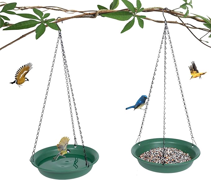 VUWEZ Hanging Bird Feeder & Bath - Image 5