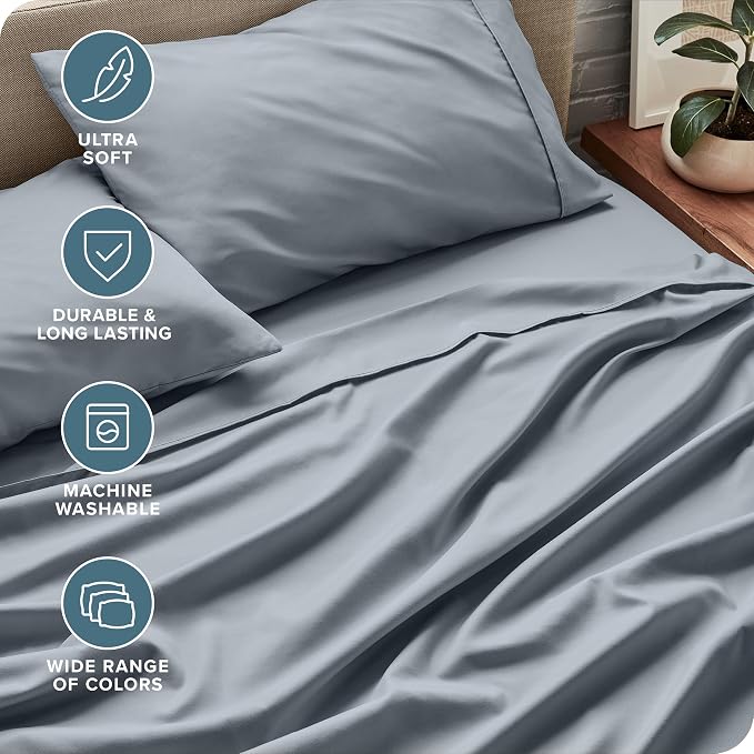 Bare Home Split Head Flex King Sheet Set - Image 5