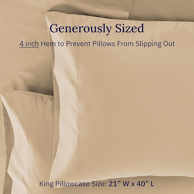 California Design Den Luxuriously Soft Premium 600 Thread Count, 100% Cotton - Image 6