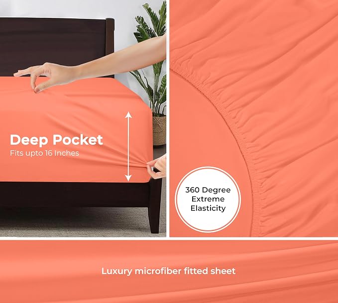 Royale Linens Fitted Sheet Twin XL - Image 3