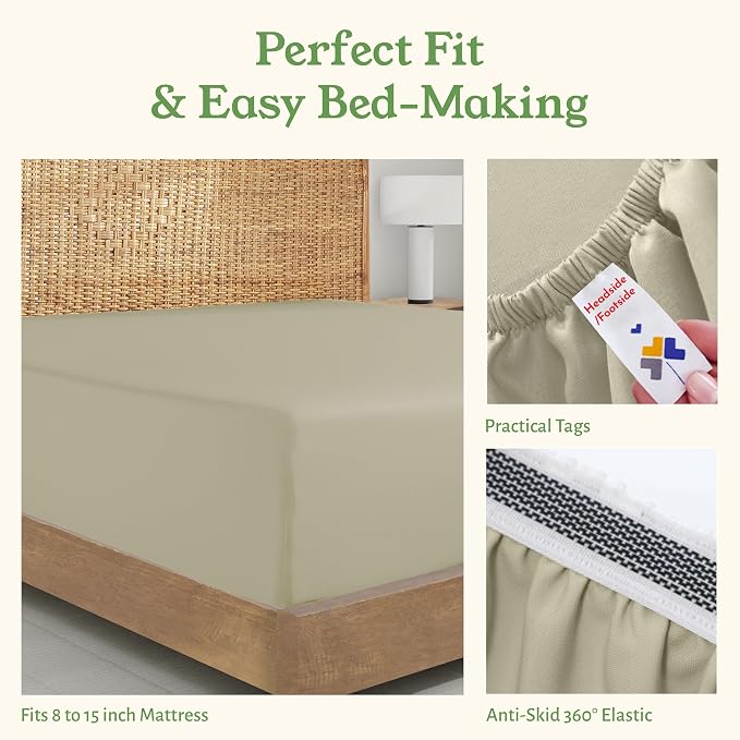 California Design Den King Fitted Sheet Only - Image 6