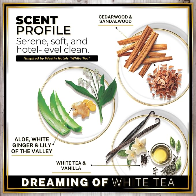 Urban Naturals Car Air Freshener Diffuser Dreaming of White Tea Scent, Hotel - Image 4