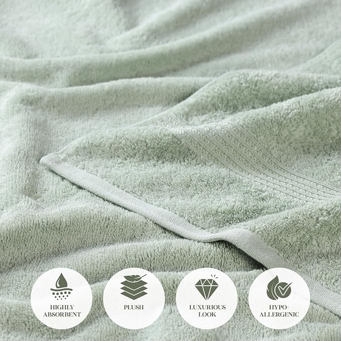 Superior Egyptian Cotton 6-Piece Towel Set, Bathroom Essentials, Towels - Image 9