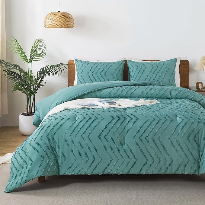 Andency Grayish Teal Twin/Twin XL Comforter Set, Twin Bed Comforter by Andency