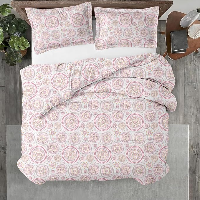 Kotton Culture 3 Pc Queen Size Duvet Cover Set- 100% Egyptian Cotton 600 Thread by KottonCulture