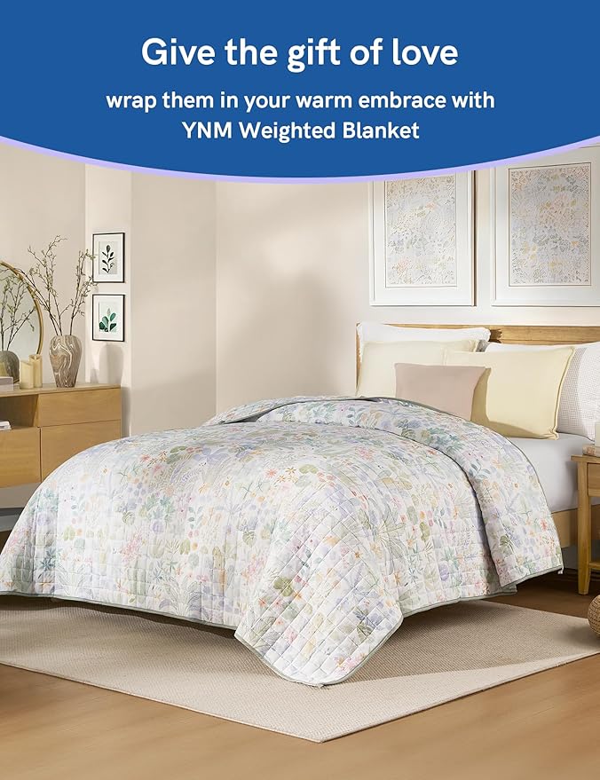 YnM 17lbs Weighted Blanket for Adults, Cotton Heavy Bed Throw Blanket - Image 4