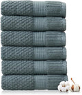 NY Loft 100% Cotton Hand Towel 6 Pack Hand Towel Set | Super Soft & Absorbent by NYLoft