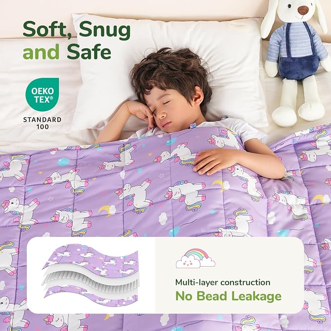 Sivio Weighted Blanket 3lbs, Small Cooling Heavy Blankets, Soft Breathable - Image 3