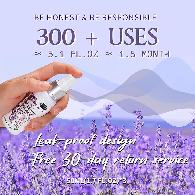 Clean-n-Fresh Toilet Spray, Variety 3 Pack -Lavender, Peppermint, Bathroom & - Image 2
