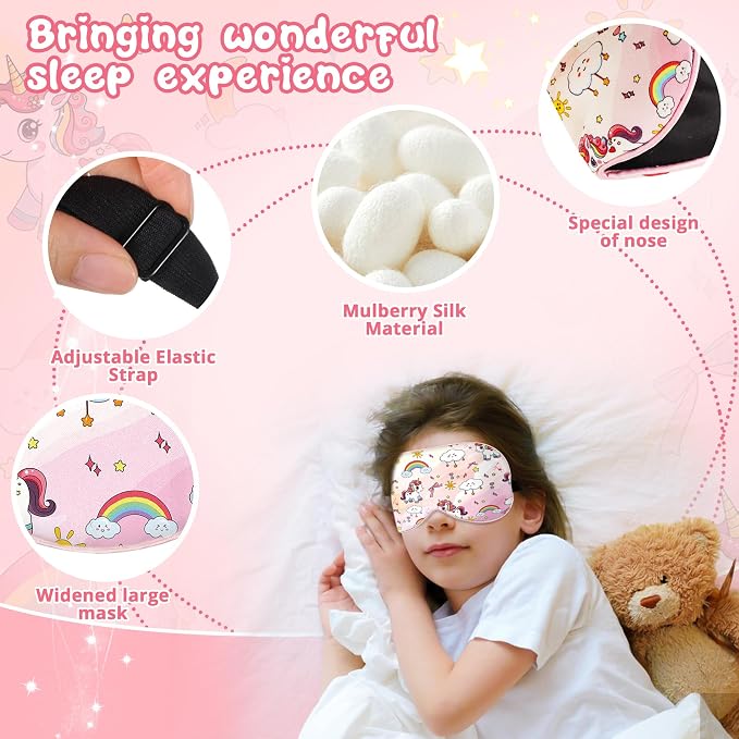Kids Sleep Mask Eye Cover: 100% Real Natural Pure Silk Eye Mask - Image 3