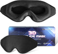 Sleep Mask for Men Women, Upgraded 3D Deep Contoured Eye Covers for Sleeping by QUWOLACE