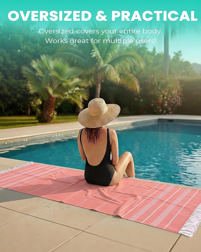 Turkish Beach Towels Yoga Blanket Gym Workout Towel 2024 Women Birthday Gift - Image 5